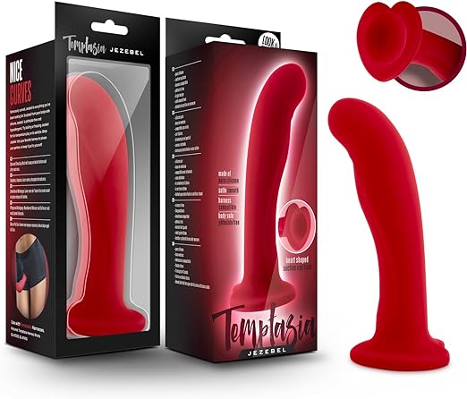 Blush Temptasia Jezebel - 6 Inch Platinum Puria Silicone Ultrasilk Smooth Satin Feel G Spot Dildo - 1.5